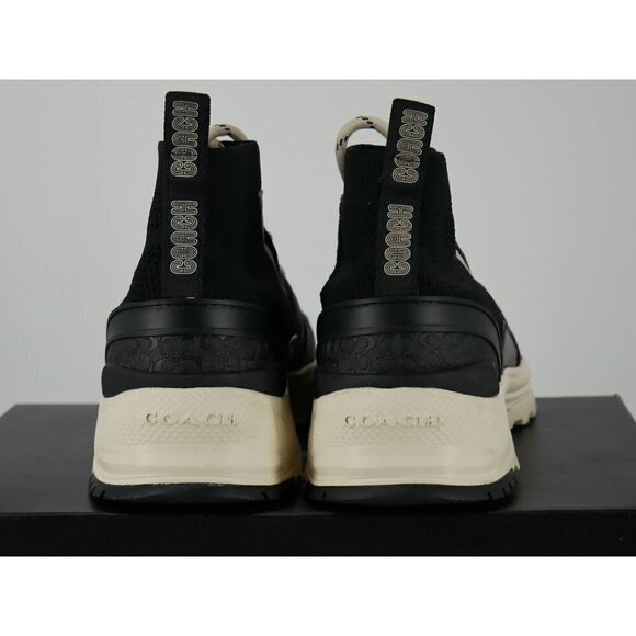 NWT Coach High Top Knit Runners in Black 6.5 - Picture 4 of 6